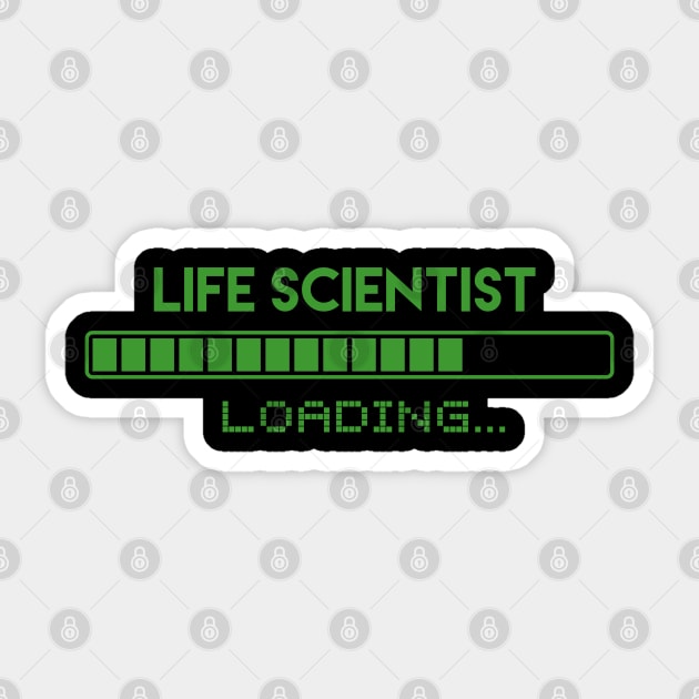 Life Scientist Loading Sticker by Grove Designs